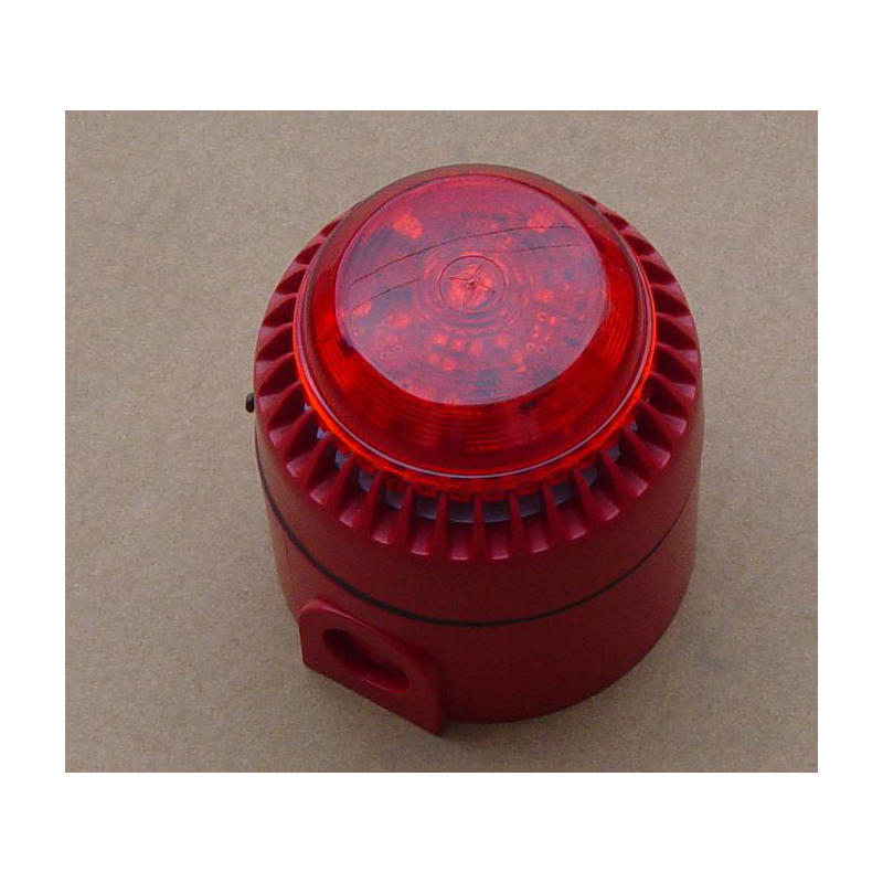 Sirena 90380, MLINE : Combiné sonore/lumineux SIR-E LED FA 13 sons 100db  IP65 12/34VACDC rouge